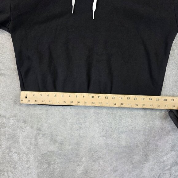 PINK Victoria's Secret Hoodie Womens Small Cutout Cold Shoulder Cropped Love Pul - Picture 9 of 10